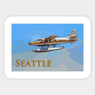 Seattle Seaplane landing Sticker